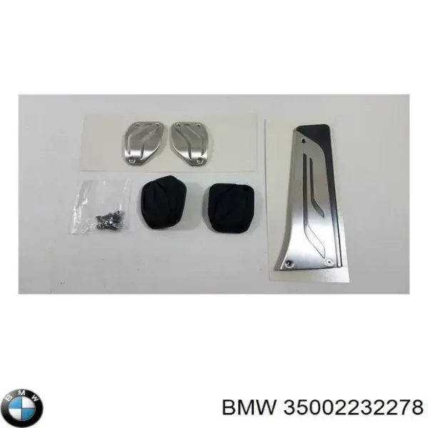 Placas sobrepostas dos pedais, kit 35002232278 BMW