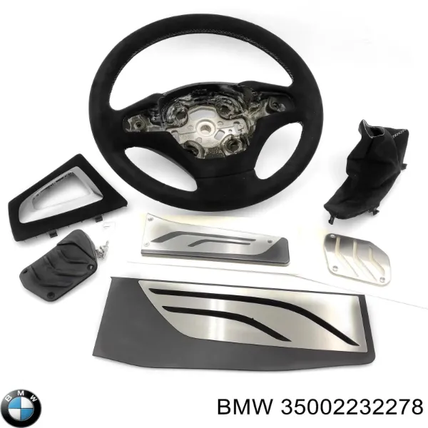 Placas sobrepostas dos pedais, kit BMW 35002232278