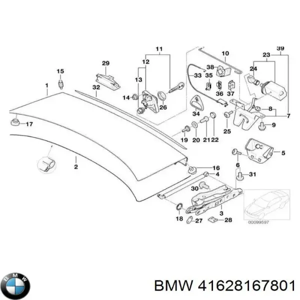 Tampa de porta-malas BMW 5 