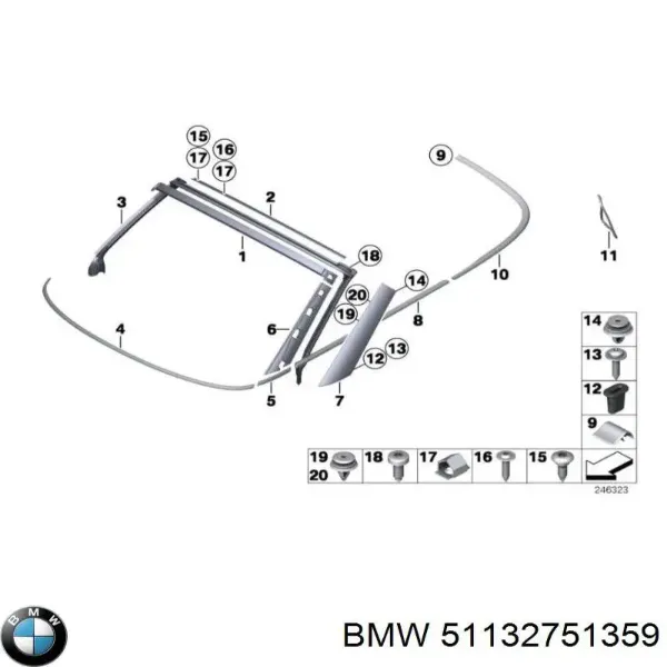 Moldura da capota para MINI Cooper  R56