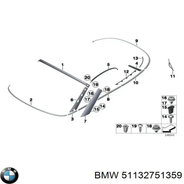 Moldura da capota MINI Cooper hatchback (R56) (2005 - 2014) preço, a partir de