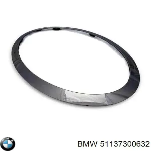 Carcaça (cobrimento) da luz direita 7300632 BMW