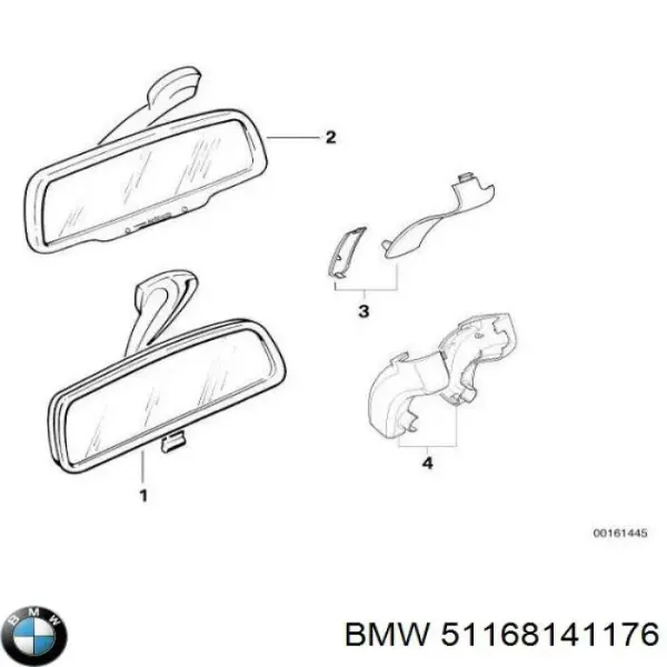Compre Espelho de salão interno BMW 5  E39