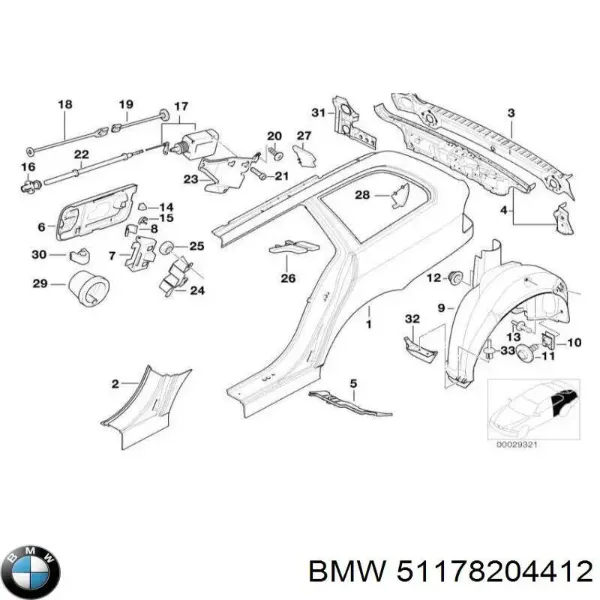 Alcapão do tanque de combustível para BMW 5  E39