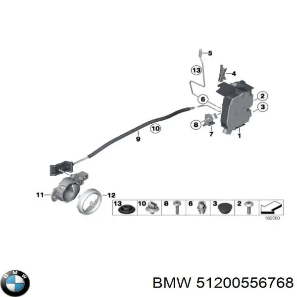 Compre Fecho da porta dianteira esquerda MINI Cooper  R56