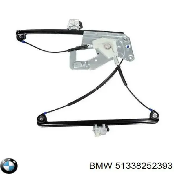51338252393 BMW Mecanismo de acionamento de vidro da porta dianteira esquerda