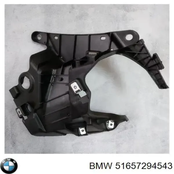 Consola dianteira de fixação do pára-lama dianteiro esquerdo 51657294543 BMW