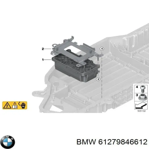 Bateria recarregável (PILHA) 61278844217 BMW