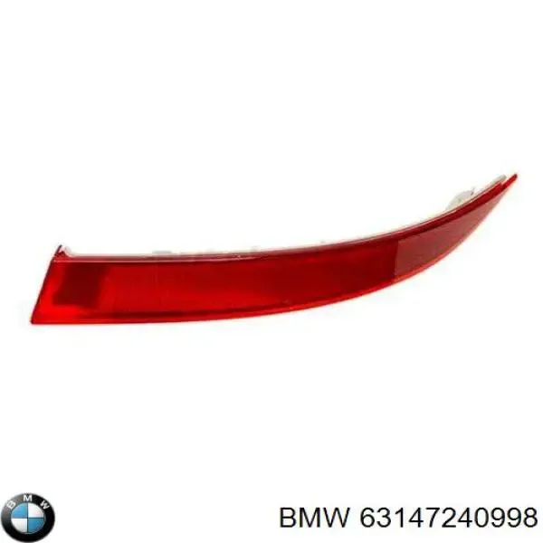 Retrorrefletor (refletor) do pára-choque traseiro direito 7240998 BMW