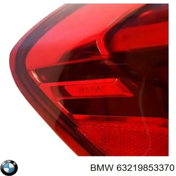 Lanterna traseira direita externa 63219853370 BMW