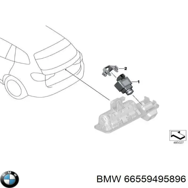 Câmara do sistema para asseguramento de visibilidade 66559495896 BMW