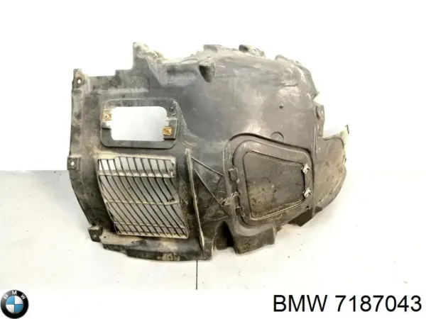 Alcapão do forro do pára-choque dianteiro esquerdo 7187043 BMW