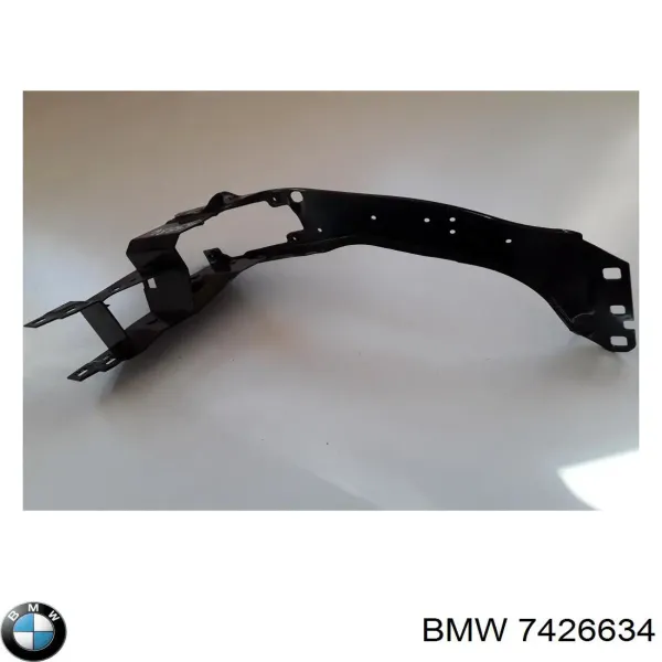 Consola (adaptador) de fixação da luz dianteira direita 7426634 BMW