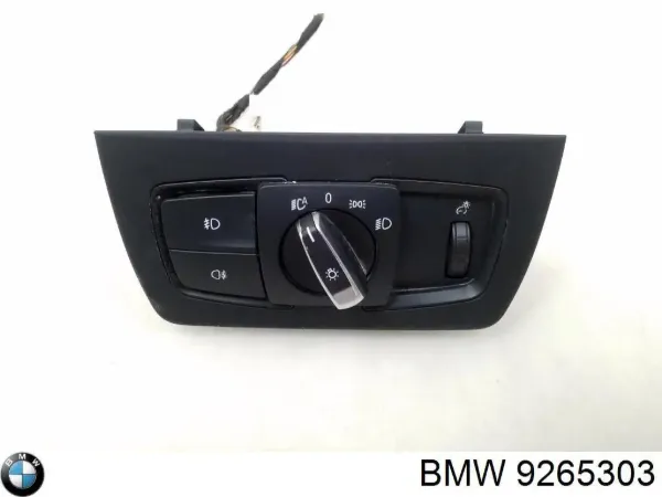 Comutador das luzes no "painel de instrumentos" 9265303 BMW
