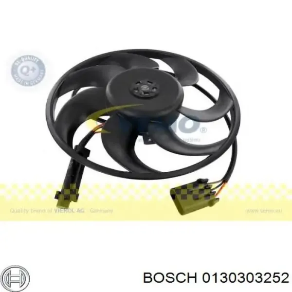 Ventilador elétrico de esfriamento montado (motor + roda de aletas) 0130303252 Bosch