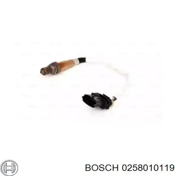 Sonda lambda, sensor de oxigênio depois de catalisador 0258010119 Bosch