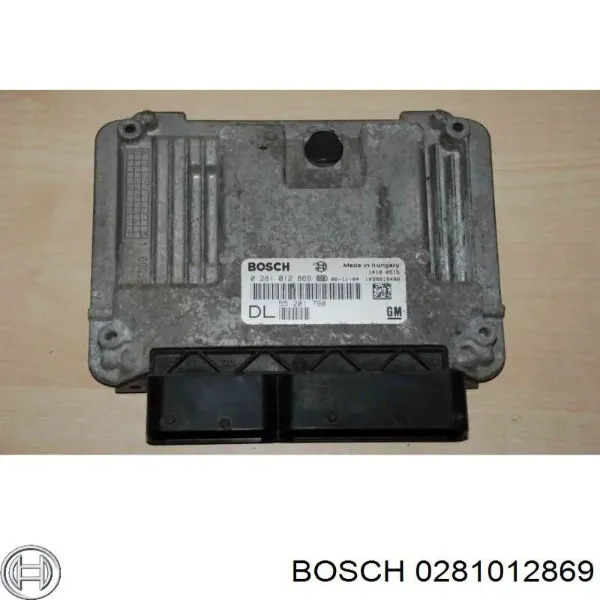 Módulo de direção (Centralina eletrônica) de motor 0281012869 Opel
