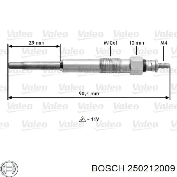 Vela de incandescência 250212009 Bosch