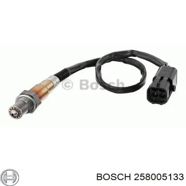 Sonda lambda, sensor de oxigênio até o catalisador 258005133 Bosch