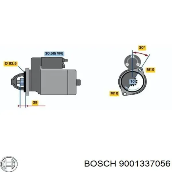 Redutor do motor de arranco 9001337056 Bosch