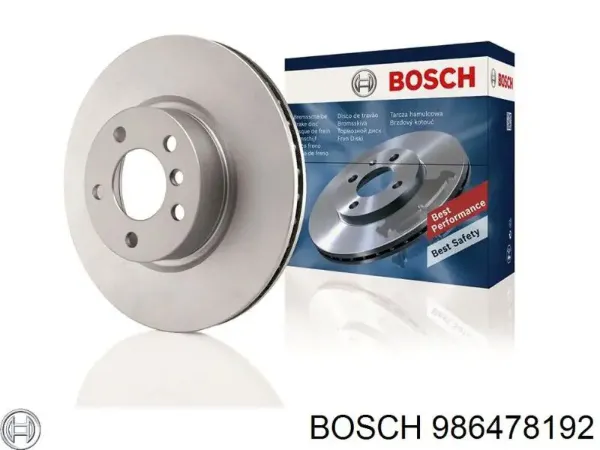 Disco do freio dianteiro 986478192 Bosch