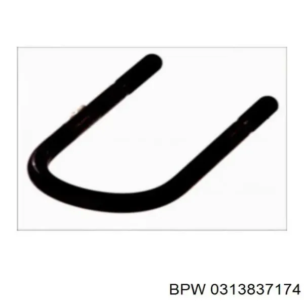 Estribo da suspensão de lâminas 0313837174 BPW