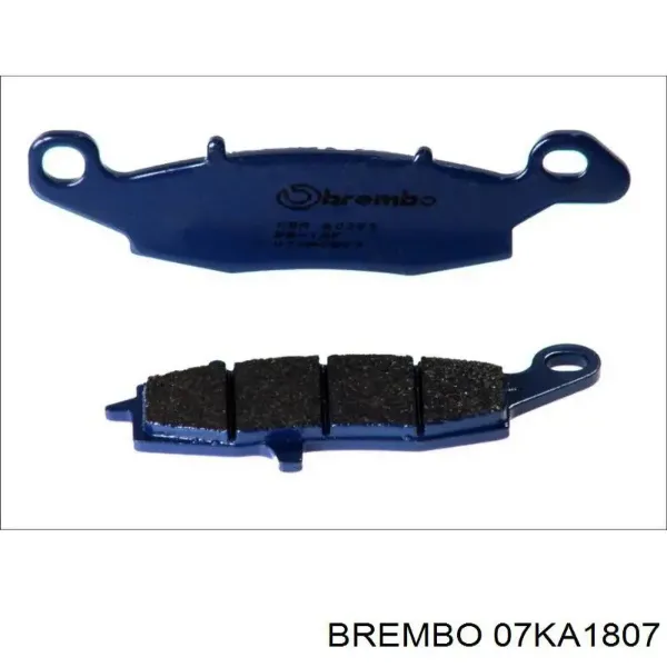 Sapatas do freio dianteiras de disco 07KA1807 Brembo