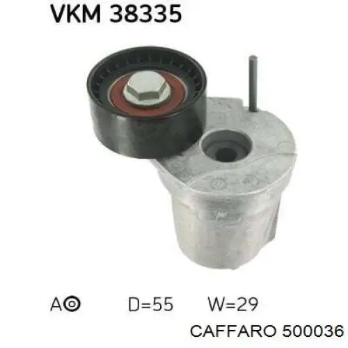 500036 Caffaro Rolo de reguladora de tensão da correia de transmissão