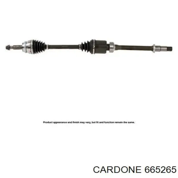 Semieixo (acionador) dianteiro direito 665265 Cardone