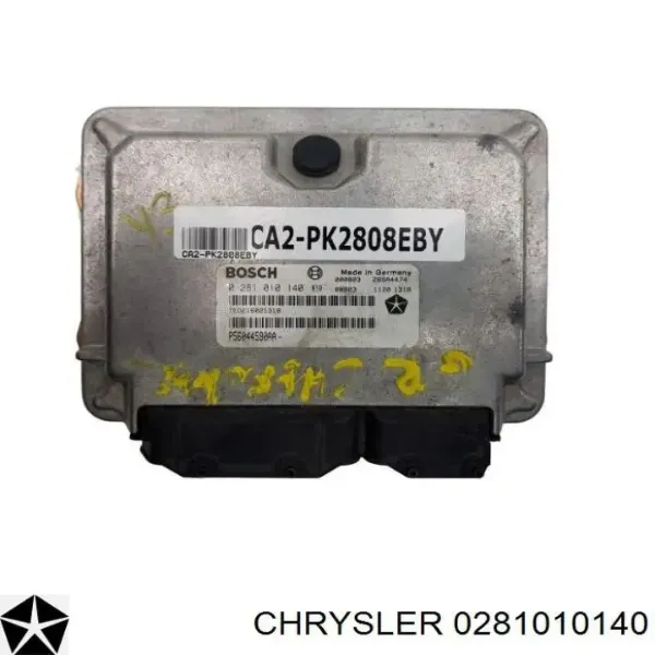 Módulo de direção (Centralina eletrônica) de motor 0281010140 Chrysler