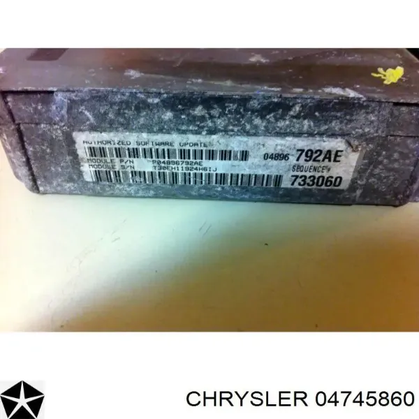 Módulo de direção (Centralina eletrônica) de motor 04745860 Chrysler