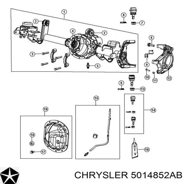 Bomba de óleo 05014852AB Chrysler