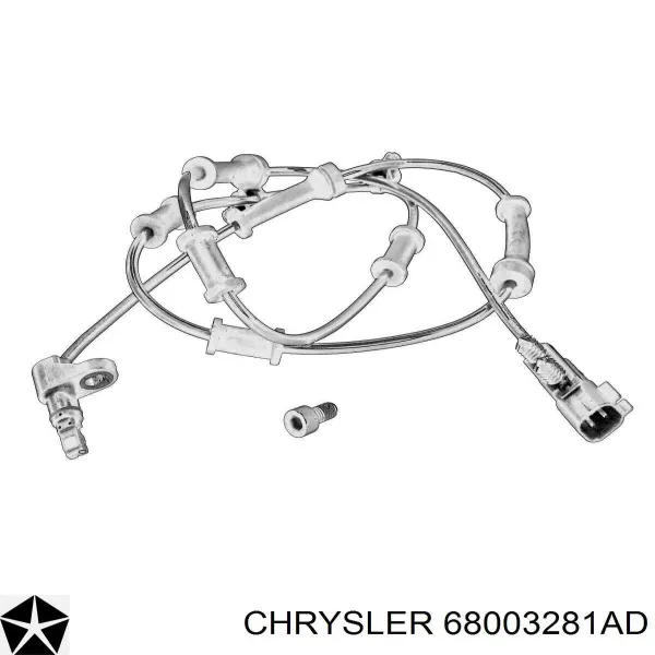 Sensor dianteiro de ABS 68003281AD Chrysler