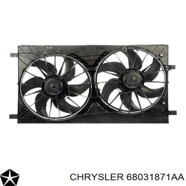 Ventilador elétrico de esfriamento montado (motor + roda de aletas) Jeep Compass 