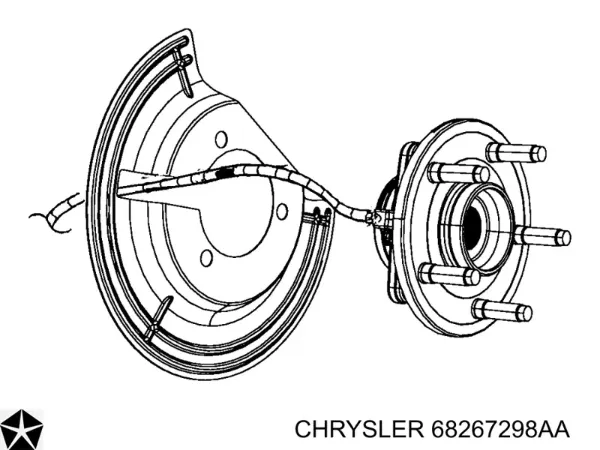 Cubo dianteiro 68267298AA Chrysler