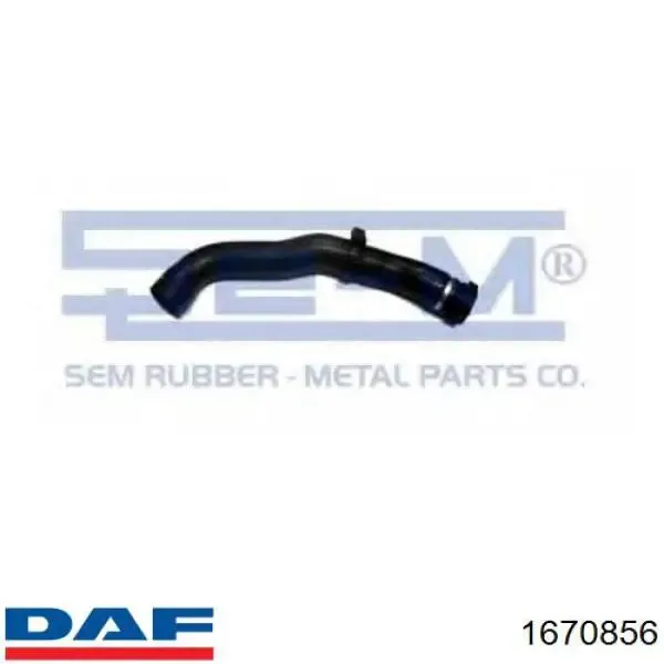 Mangueira (cano derivado) do radiador de esfriamento superior 1670856 DAF