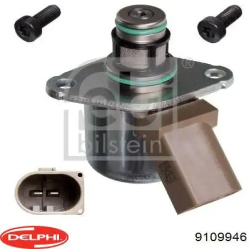 9109946 Delphi Válvula de regulação de pressão (válvula de redução da Bomba de Combustível de Pressão Alta) Common-Rail-System