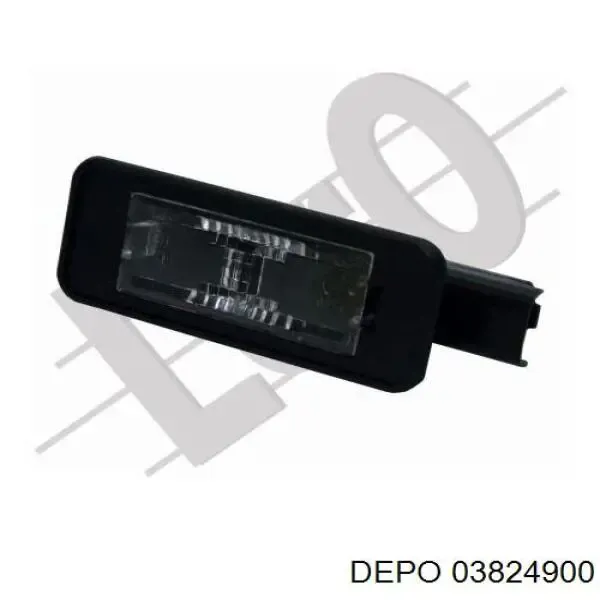 Lanterna da luz de fundo de matrícula traseira 03824900 Depo/Loro/Abakus