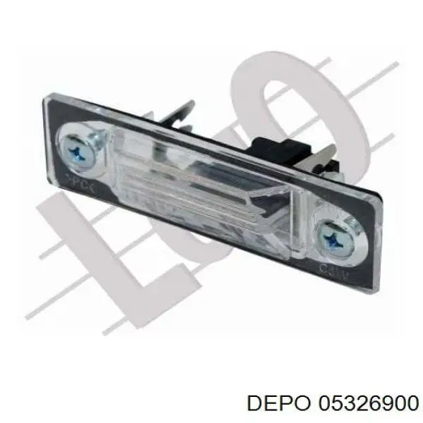 Lanterna da luz de fundo de matrícula traseira 05326900 Depo/Loro/Abakus