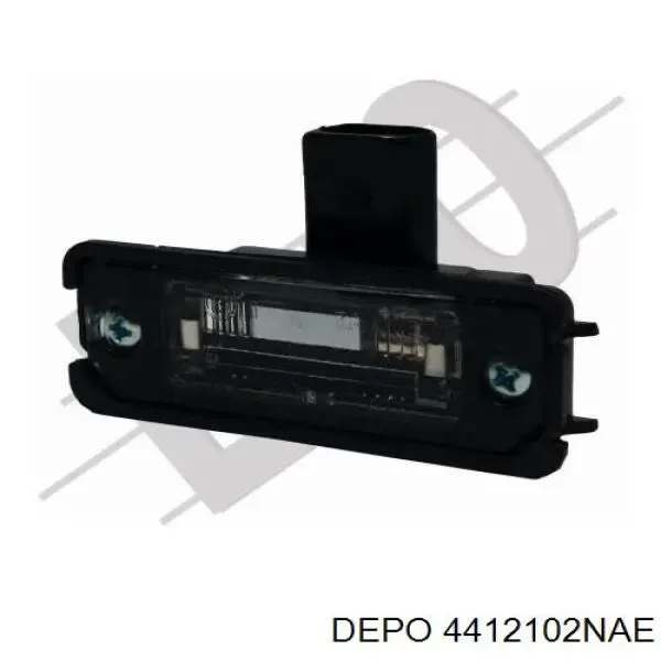 Lanterna da luz de fundo de matrícula traseira 4412102NAE Depo/Loro/Abakus