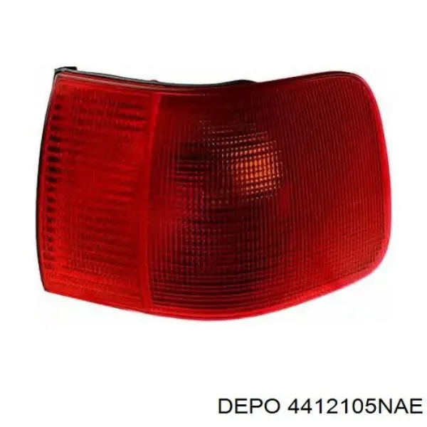 Lanterna da luz de fundo de matrícula traseira 4412105NAE Depo/Loro/Abakus