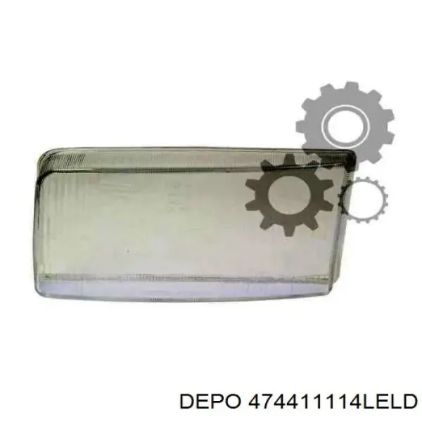 Vidro da luz esquerda 474411114LELD Depo/Loro/Abakus