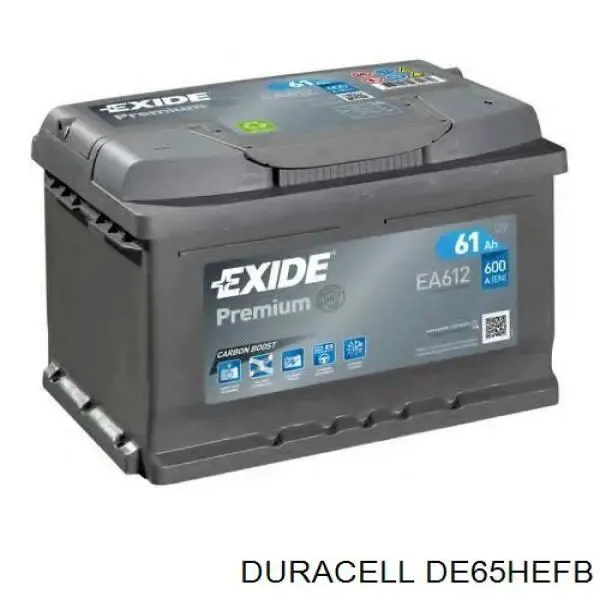 Bateria recarregável (PILHA) DE65HEFB Duracell