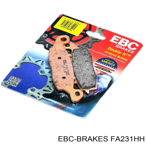 Sapatas do freio dianteiras de disco FA231HH EBC Brakes