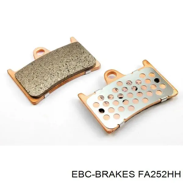 Sapatas do freio dianteiras de disco FA252HH EBC Brakes