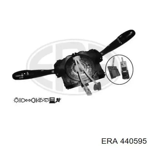 Comutador esquerdo instalado na coluna da direção 98062248XT Peugeot/Citroen