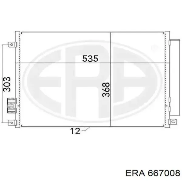 667008 ERA Radiador de aparelho de ar condicionado