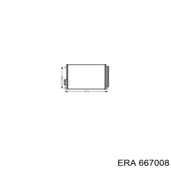 Compre 667008 ERA Radiador de aparelho de ar condicionado