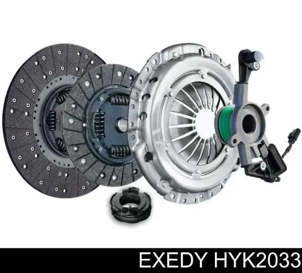 Kit de embraiagem (3 peças) HYK2033 Exedy