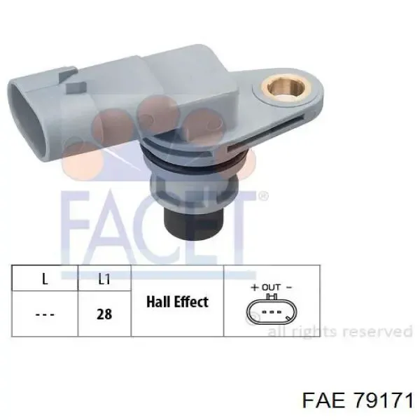 Compre 79171 FAE Sensor de posição da árvore distribuidora